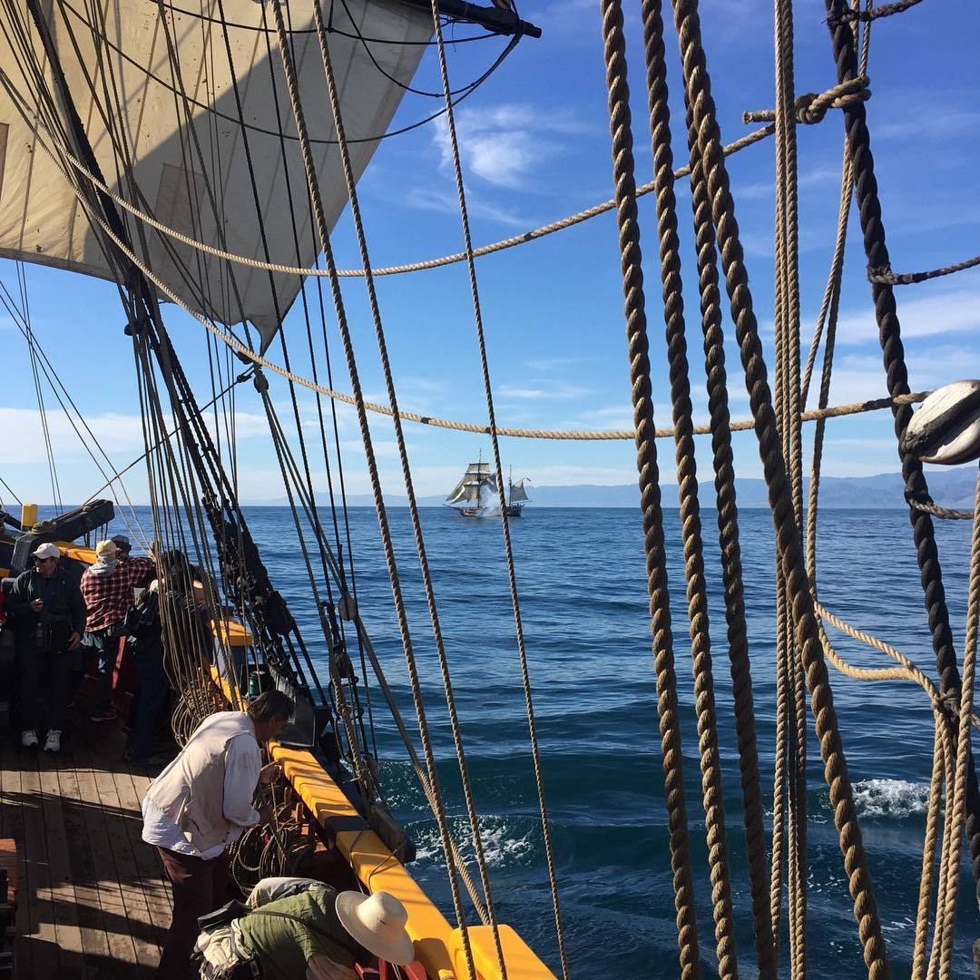 Lots of fun aboard the Lady Washington, a replica of an 18th century traders brig. Great fun to see a square rigger in action! #tallships