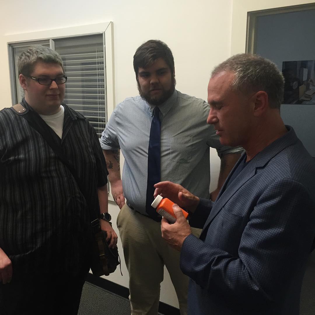 @supermcgamer and @kampydk speak with Thomas Tighe, @directrelief CEO, about our prenatal vitamin program as part of our lead up to #zeldathon