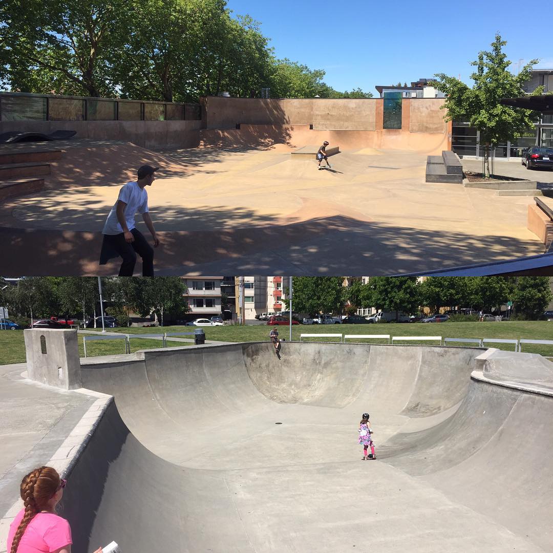 Oh right and then there are the skateparks of Seattle. The top one is right by @lamarzocco. Morning routine just got locked down.