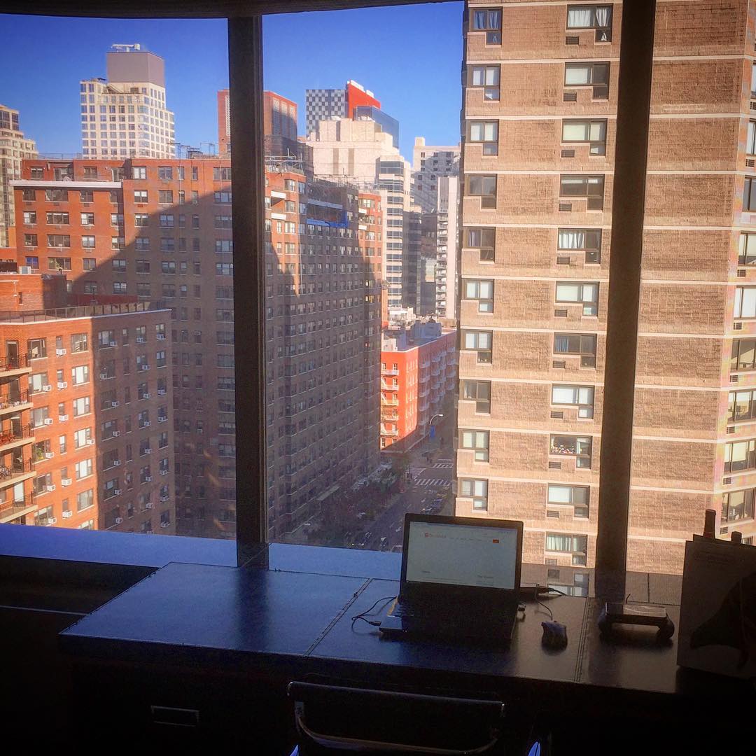 My office the last few days here in NYC