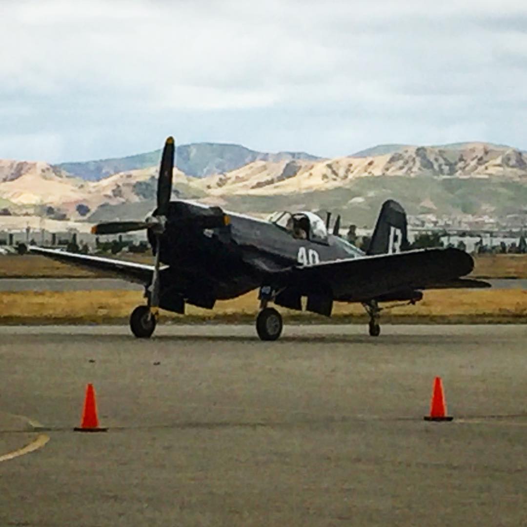 “Baa Baa Blacksheep” F4U Corsair at the Planes of Fame airshow today. Great time!