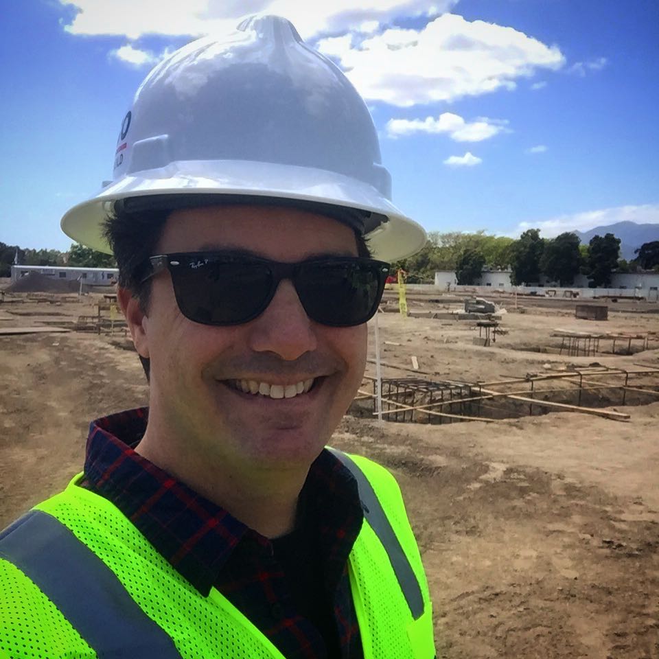 Touring the work site for the new home of @directrelief