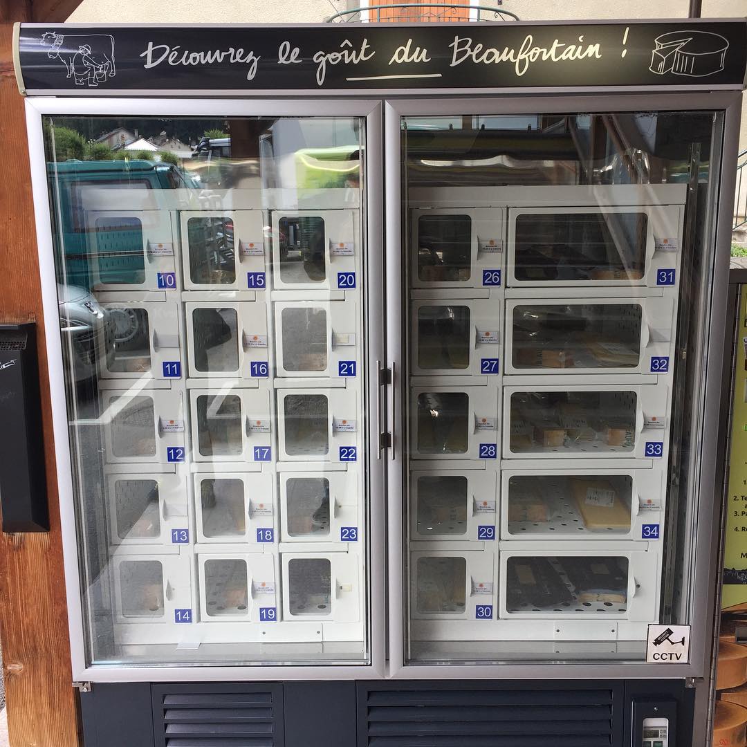 Beaufort cheese vending machine. Another French innovation ;-)