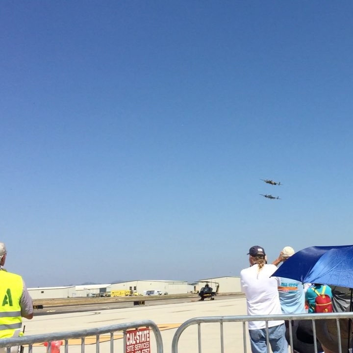 Turn your sound on. B-25 Mitchell and PBJ pass at Camarillo air show 2017.