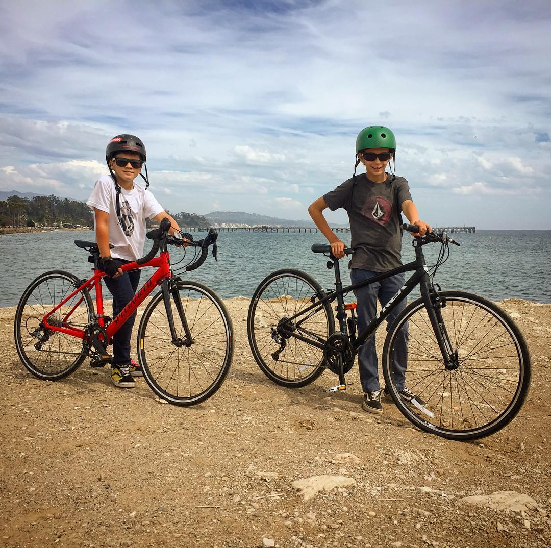 Their first adult-sized bikes. They’re stoked!