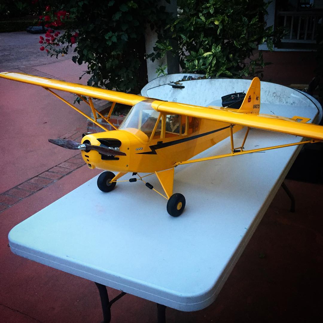 Got the big 80” wingspan Cub running again. Good times!