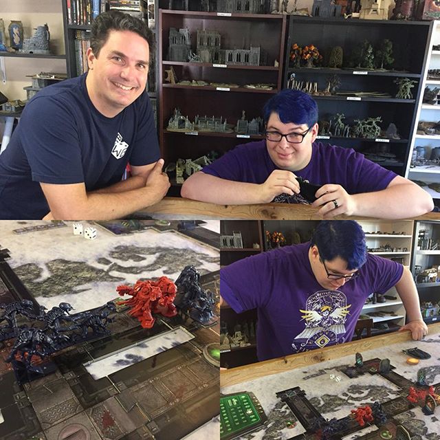 Introducing @supermcgamer to Space Hulk, my first love in tabletop wargaming. So much fun!