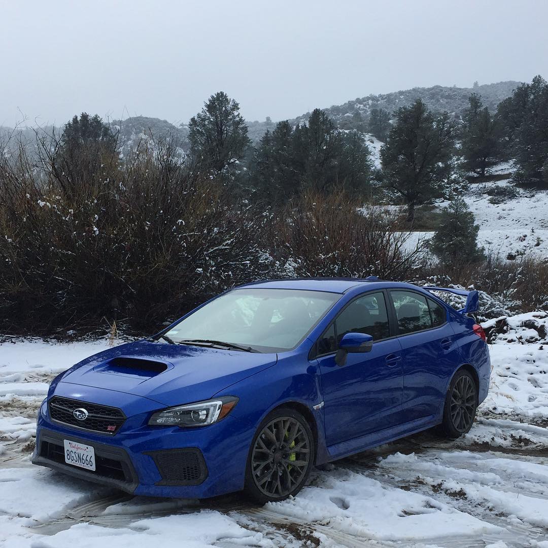 Got up into the snow yesterday. Man do I love this car. #wrxsti