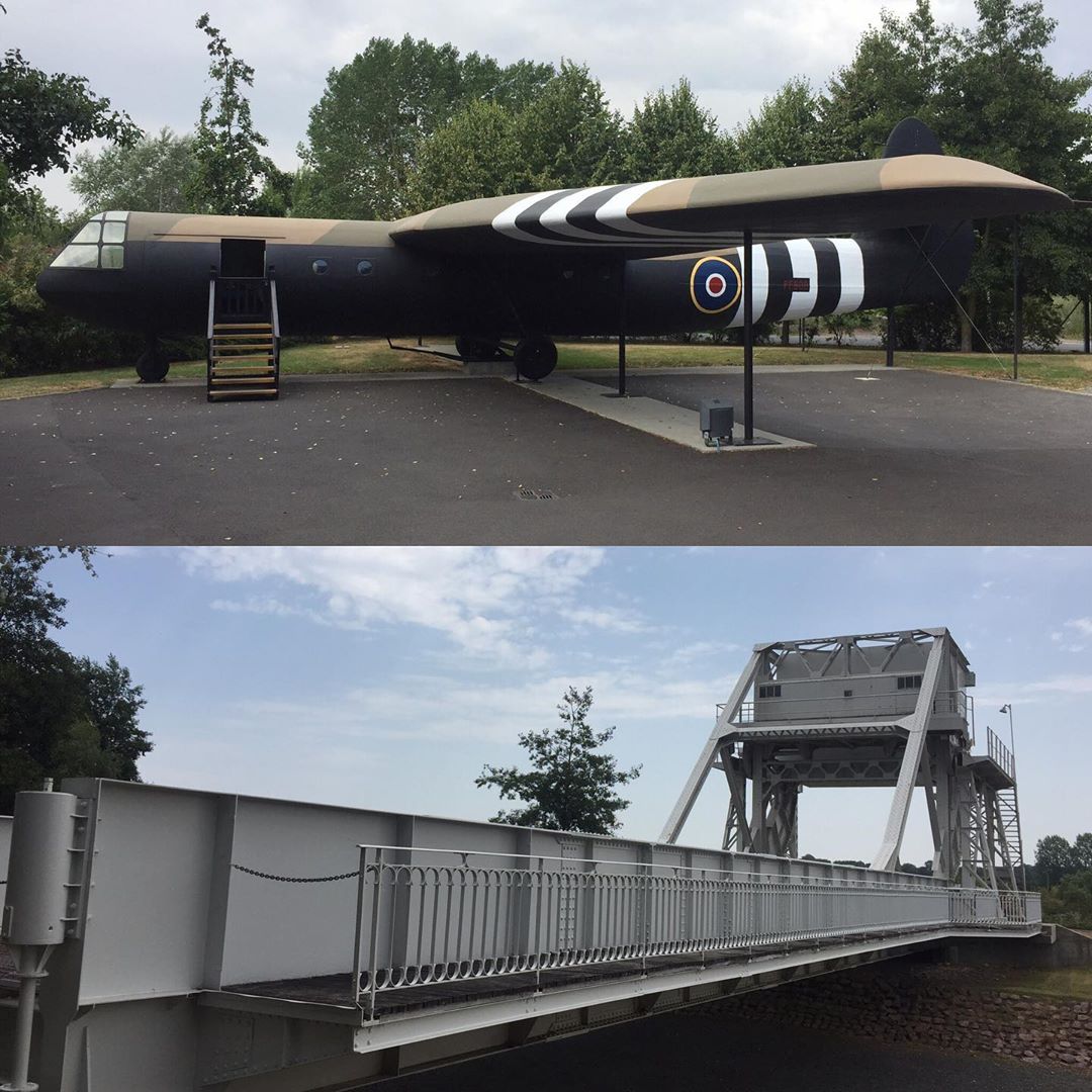 One last D-Day sightseeing stop: the Pegasus Bridge and Horsa glider replica. Another often forgotten story of glider aviation from WWII.